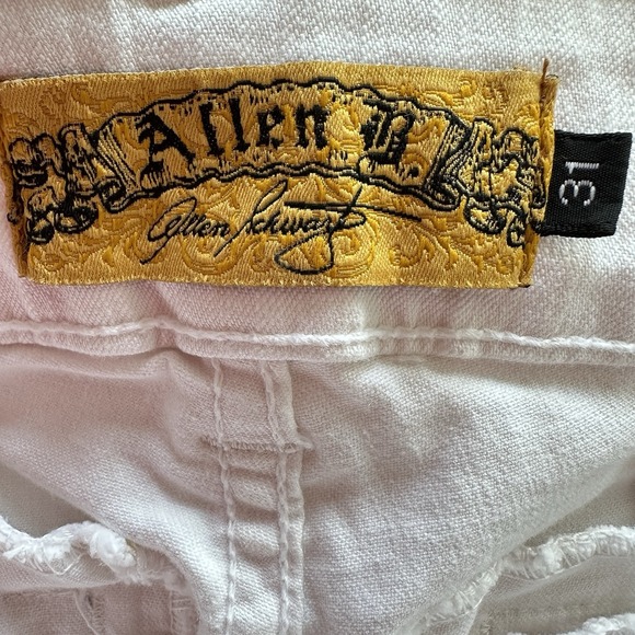VTG Allen B Women's Sz 31 White Flare Pants Y2K‎ Minimalist Resort Boho Chic - Picture 10 of 12